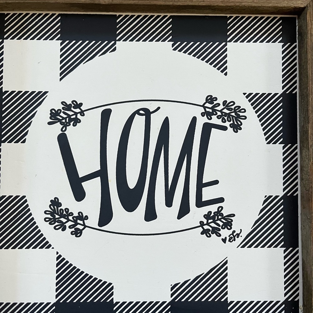 Wood Home Sign - Picture 2 of 6